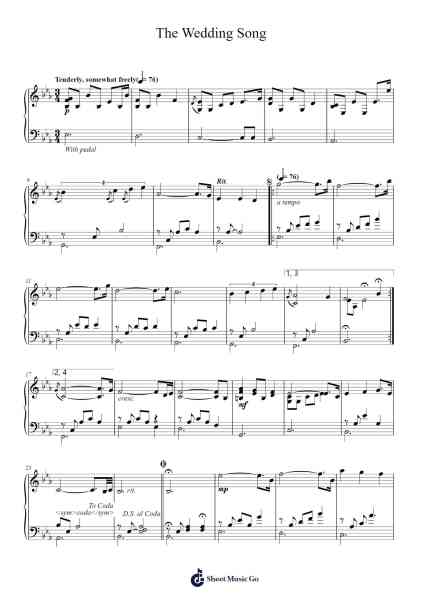 The Wedding Song Sheet Music by Kenny G-Arr.Stanthy