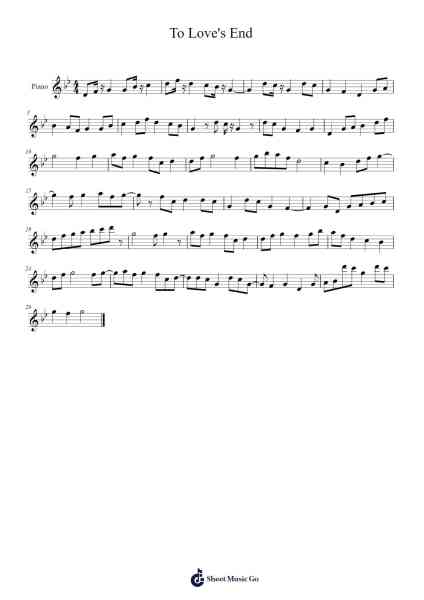 To Love's End Sheet Music by Kaoru Wada-Arr.Zoeliot Maugpe