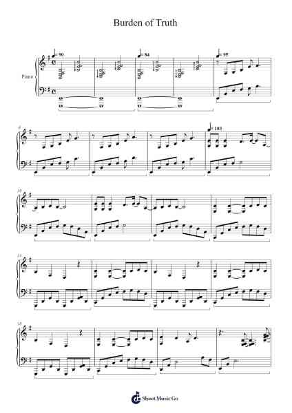 Burden of Truth Sheet Music by undefined-Arr.Maclup