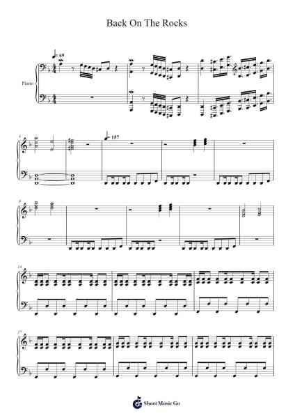 Back On The Rocks Sheet Music by undefined-Arr.Spenky Chloelith