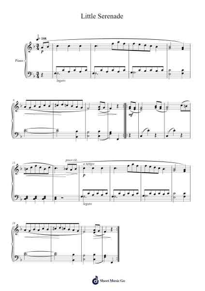 Serenade in G Major, Hob. III:17 "Little Serenade" Sheet Music by Franz Joseph Haydn-Arr.Cropenn Brighted