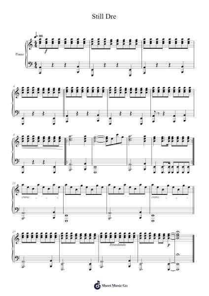 Still D.R.E. Sheet Music by Sem Dresden-Arr.Larfox Efquinn