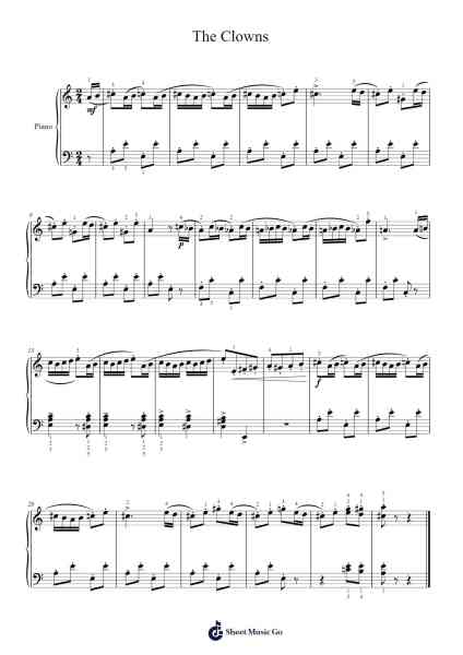 The Clowns Sheet Music by Dmitri Kabalevsky-Arr.Debhum Browntor