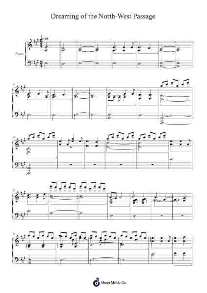 Dreaming of the North-West-Passage Sheet Music by Dynamedion-Arr.Daitrid Piersliam