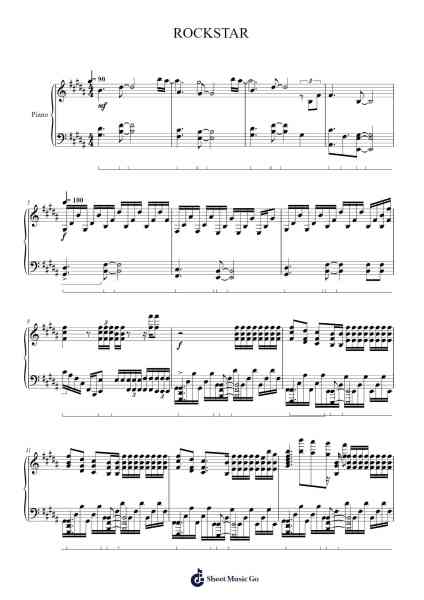ROCKSTAR Sheet Music by DaBaby/Roddy Ricch-Arr.Cromon Annlvis