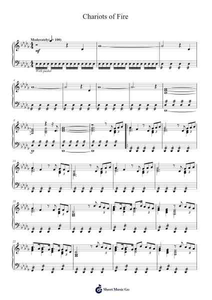 Chariots of Fire Sheet Music by Vangelis-Arr.Hufaithe Deantate