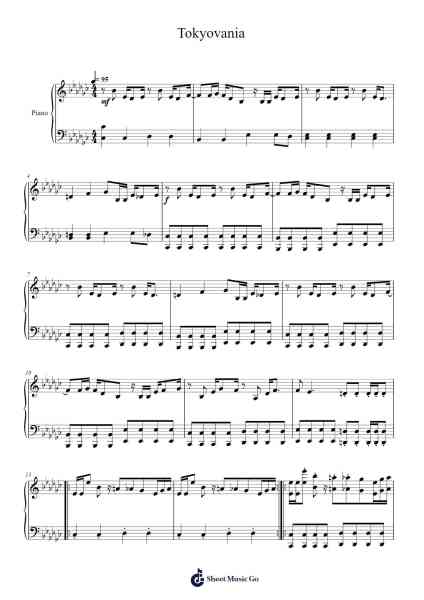 Tokyovania Sheet Music by SharaX-Arr.Zoeliot Maugpe