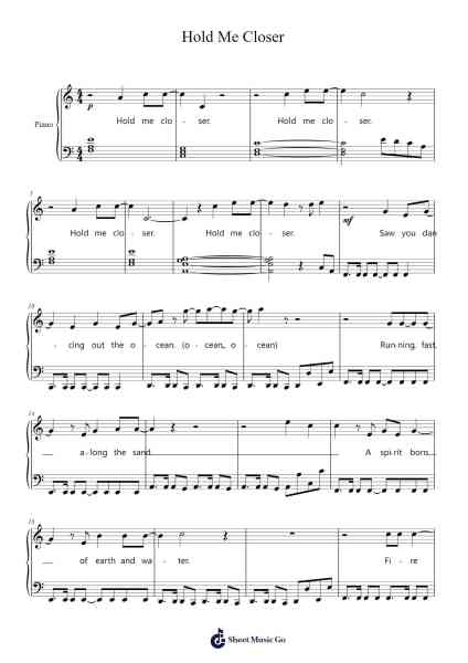 Hold Me Closer Sheet Music by Elton John-Arr.Carlphrey