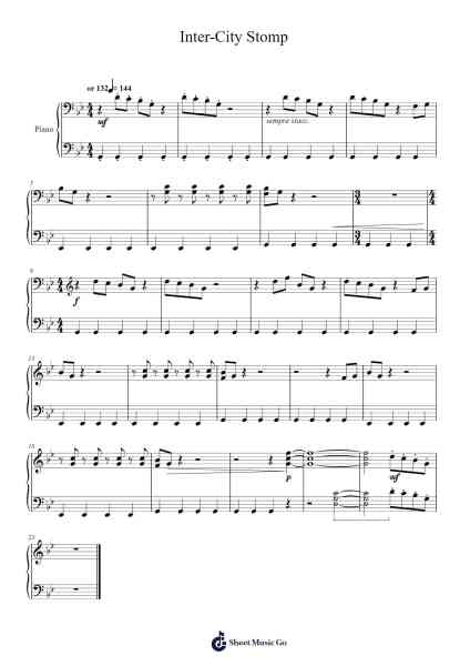 Inter-City Stomp Sheet Music by Christopher Norton-Arr.Kagar Pullrah