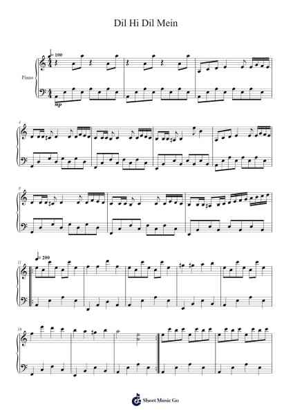 Dil Hi Dil Mein / Kadhalar Dhinam / Premikula Roju Theme Music Sheet Music by A. R. Rahman-Arr.Rosworth