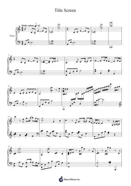 Title Screen (Xenoblade Chronicles 3: Future Redeemed) Sheet Music by Yasunori Mitsuda-Arr.Barias Raborn