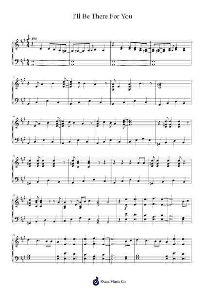 I'll Be There For You Sheet Music by The Rembrandts-Arr.Mileswin Joanmuel