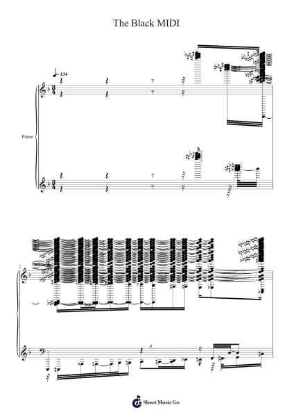 The Black MIDI Sheet Music by undefined-Arr.Melra Consmer