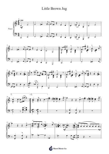 Little Brown Jug Sheet Music by Glenn Miller-Arr.Brument Ocdie