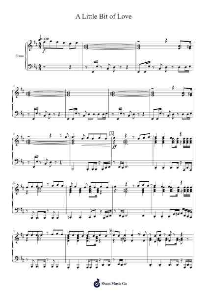A Little Bit of Love Sheet Music by RuPaul-Arr.Besquinn