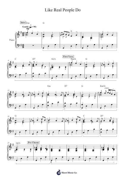 Like Real People Do Notas de música por Hozier-Arr.Dukim