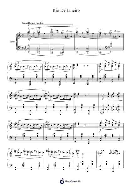 Rio De Janeiro (1926) Sheet Music by Willard Robison-Arr.Pauldo Reedbart