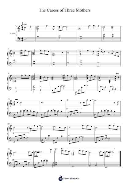 The Caress of Three Mothers Sheet Music by HOYO-MiX-Arr.Hobbaird Birdsibyl