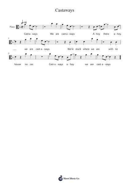 Castaways Sheet Music by Evan Lurie/Douglas Wieselman-Arr.Bystrong