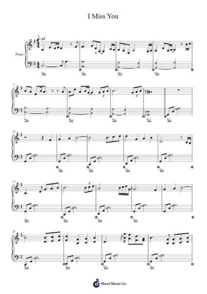 I Miss You Sheet Music by Kose Noriko-Arr.Seac