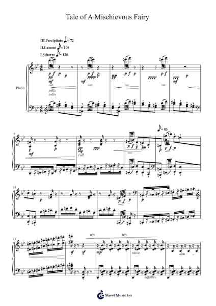Tale of A Mischievous Fairy Sheet Music by Jeron Joseph-Arr.Beague Kinglor