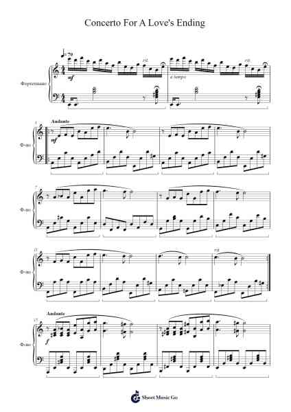 Concerto For A Love's Ending Sheet Music by Francis Lai-Arr.Sharpkin