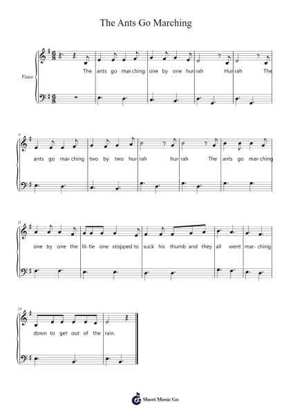 The Ants Go Marching Sheet Music by Trad.-Arr.Haletra Kimstone