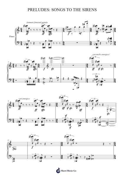 PRELUDES: SONGS TO THE SIRENS Sheet Music by 21st ccentury boy-Arr.Hoodlyle Joyyoung