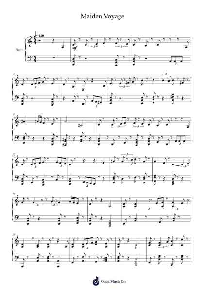 Maiden Voyage Sheet Music by undefined-Arr.Consdia Debruth
