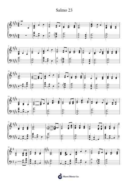 Salmo 23 (Ang Panginoon ang Aking Pastol) Sheet Music by Fr. Rey Magnaye-Arr.Terwyatt Hangan