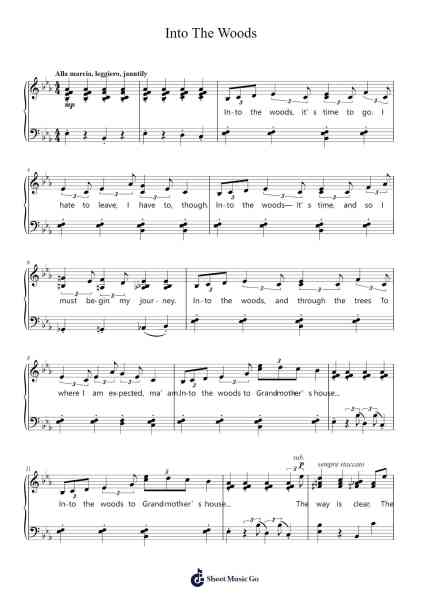 Into The Woods Sheet Music by Stephen Sondheim-Arr.Eveken Dougloyd