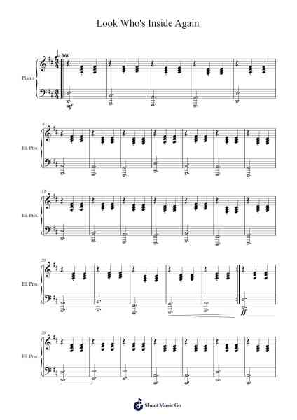 Look Who's Inside Again Sheet Music by Bo Burnham-Arr.Branbart