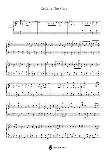 Rewrite The Stars Sheet Music by Benj Pasek/Justin Paul-Arr.Lanme