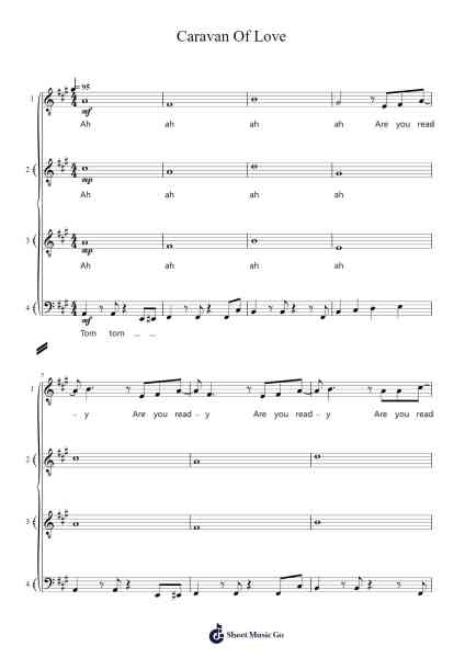 Caravan Of Love Sheet Music by Pixie Lott-Arr.Vabuck Clevevien