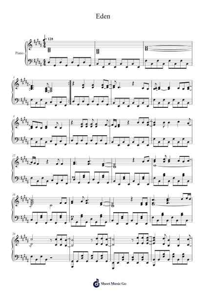 Eden Sheet Music by Eden-Arr.Bardse Halwatt
