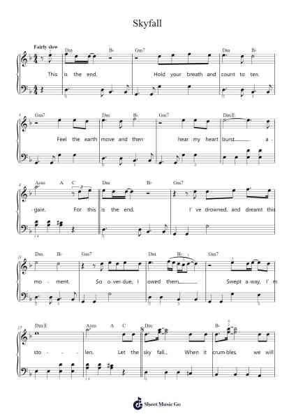 Skyfall Sheet Music by Adele-Arr.Stilling