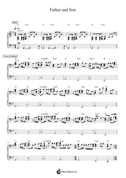 Father and Son Sheet Music by Cat Stevens-Arr.Consdrow