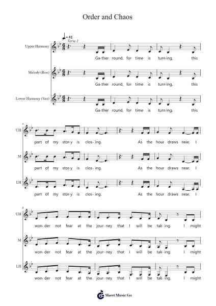 Order and Chaos Sheet Music by Lady Maisery-Arr.Dukim