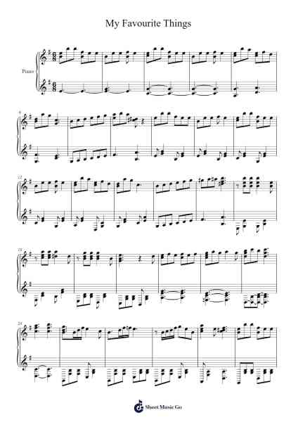 My Favourite Things Sheet Music by carloslandako-Arr.Attchols Jamestion