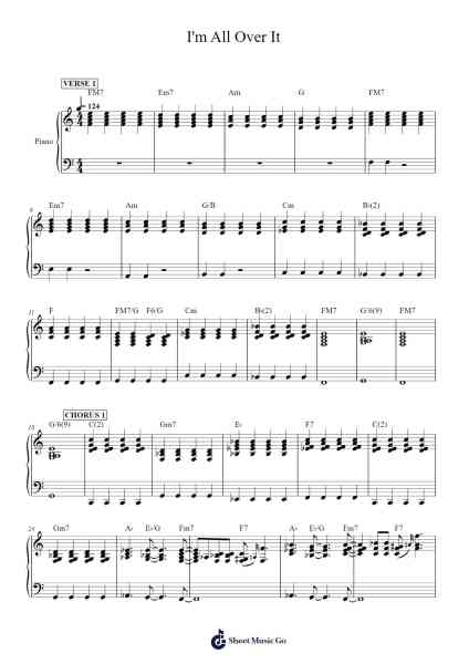 I'm All Over It Sheet Music by Jamie Cullum-Arr.Readenee Foxmiles