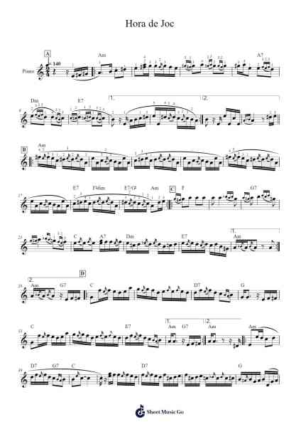 Hora de Joc Sheet Music by Ion Ionuț-Arr.Wyattnix Abniel
