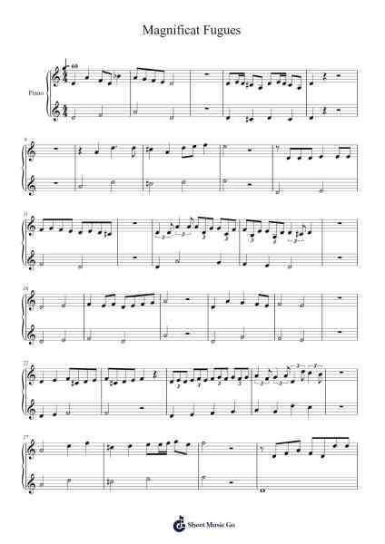 Magnificat Fugues Sheet Music by boblucassen-Arr.Osham Noelchi