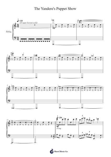The Yandere's Puppet Show Sheet Music by Acid Notation-Arr.Benga