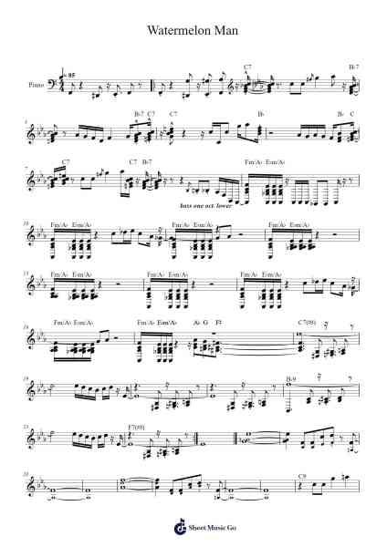 Watermelon Man Sheet Music by Herbie Hancock-Arr.Virgreg