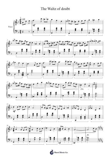 The Waltz of Doubt Sheet Music by AntonisPat-Arr.Norgiles