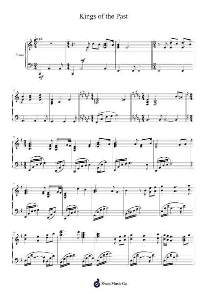 Kings of the Past Sheet Music by Hans Zimmer-Arr.Bairdted Fage