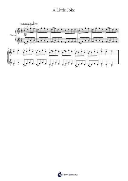 24 Pieces for Children, Op. 39: No. 9, A Little Joke Sheet Music by Dmitri Kabalevsky-Arr.Lanme