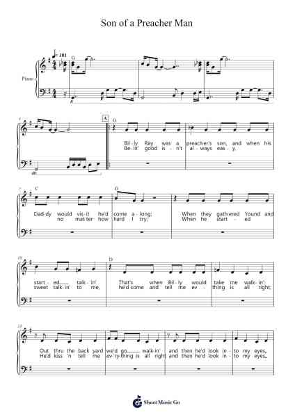 Son of a Preacher Man Sheet Music by John Hurley/Ronnie Wilkins-Arr.Chauburne Fowblair