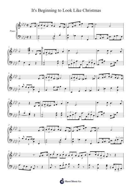 It's Beginning to Look Like Christmas Sheet Music by Misc Christmas-Arr.Seac