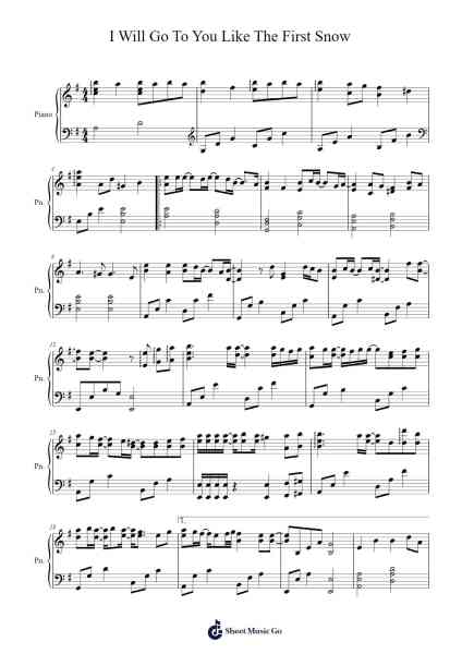 I will go to you like the first snow Sheet Music by Ailee-Arr.Songes